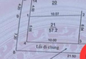 Bán đất Thôn Vang, Cổ Loa, 58m2, mặt tiền 5m, giá 3.65 tỷ
