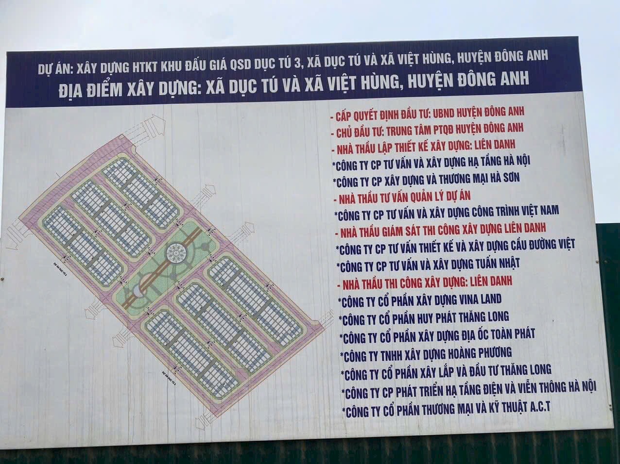 Bán đất Việt Hùng- Đông Anh