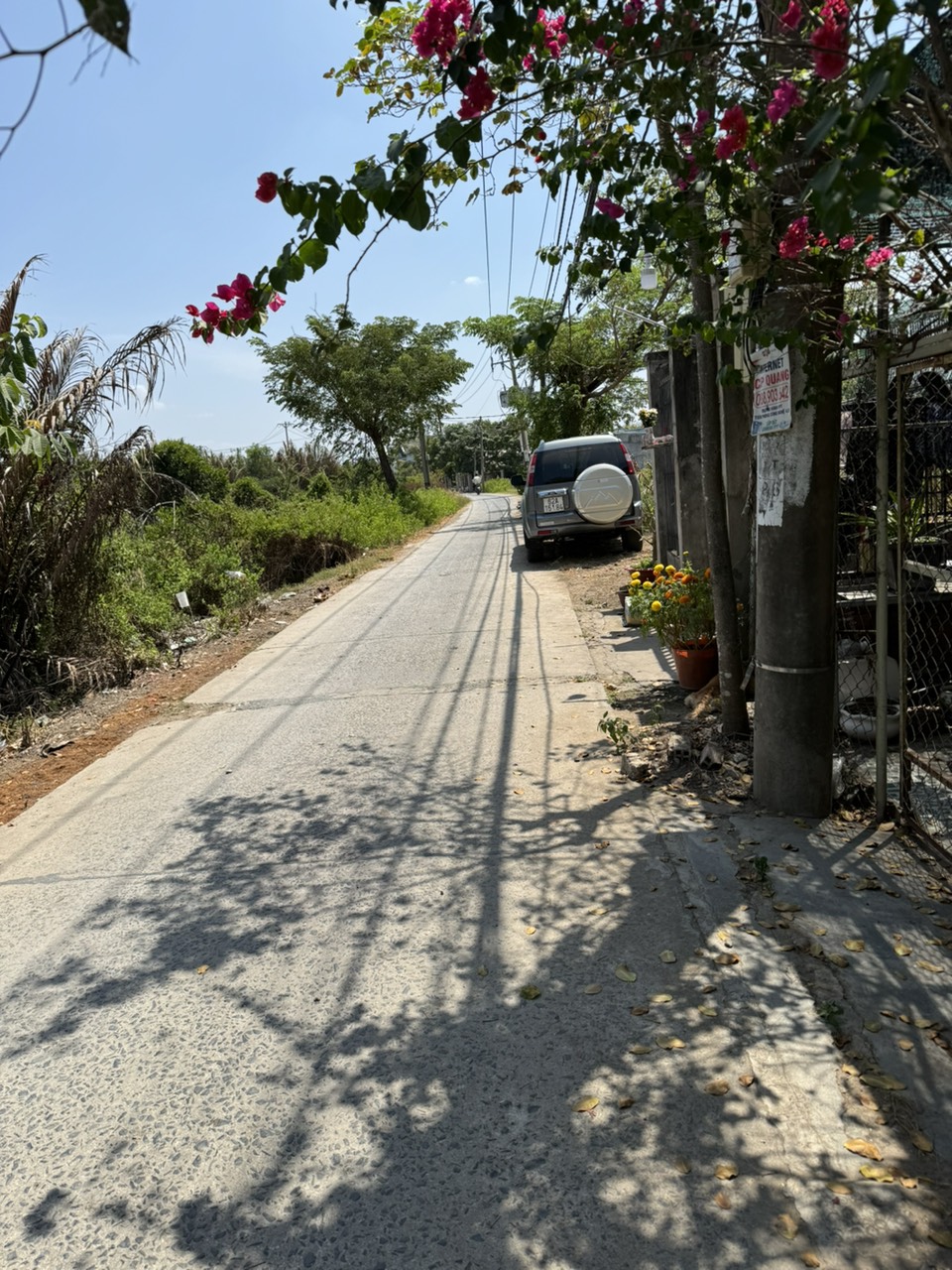 121,3m2 (7,6m x 16m) thổ cư,oto tới nơi,cách UBND,trường học,bách hoá xanh..900m