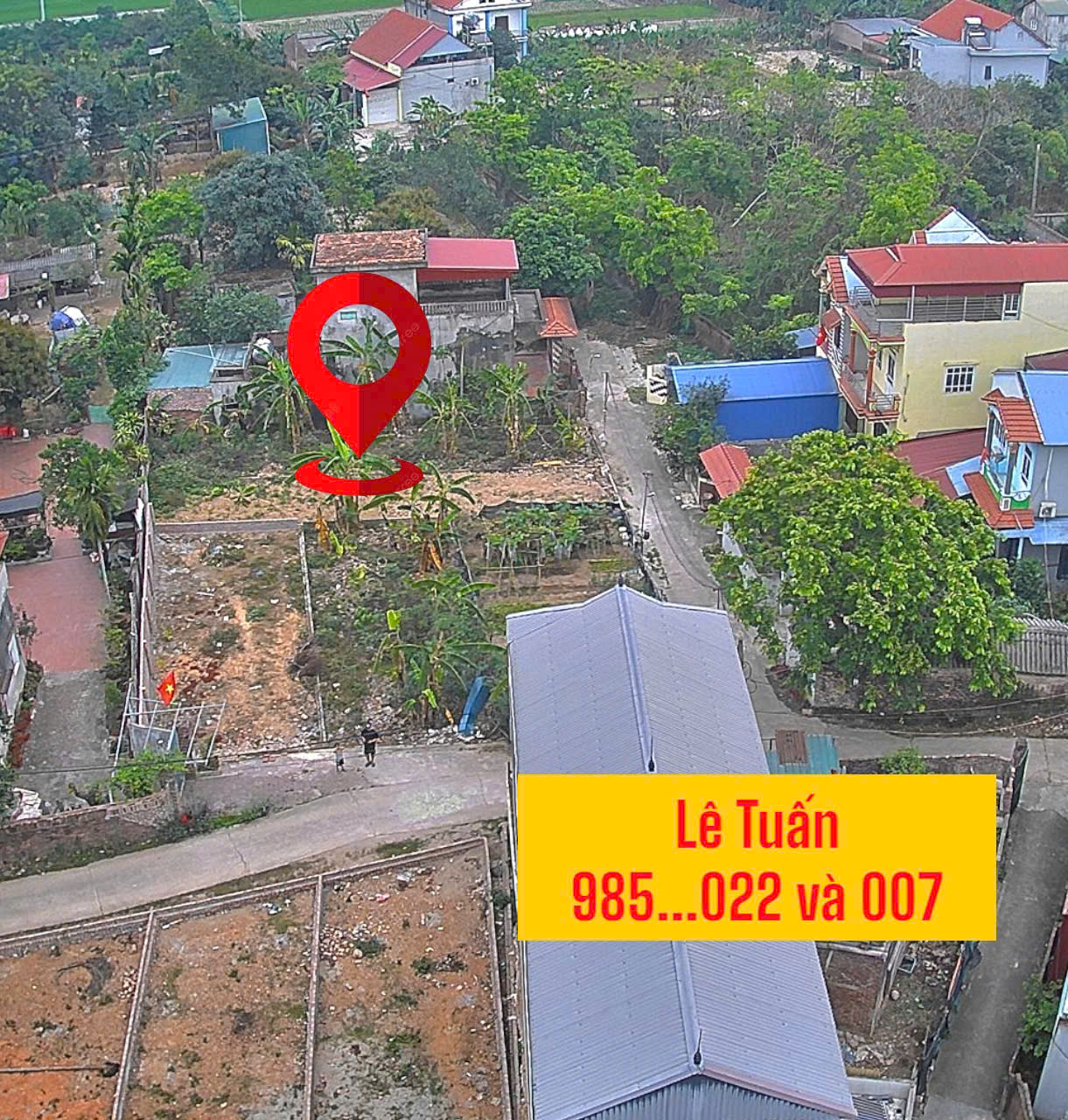 2 tỷ 107m Đất Nội Bài - Nam Cương - Đất Vuông nở hậu, Sổ đỏ, đường bán tải thông ngõ