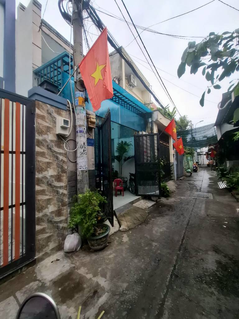NHÀ ĐẸP BÌNH HƯNG HÒA A, BÌNH TÂN -64M2 - 1 BÊN TÂN PHÚ -4.X T