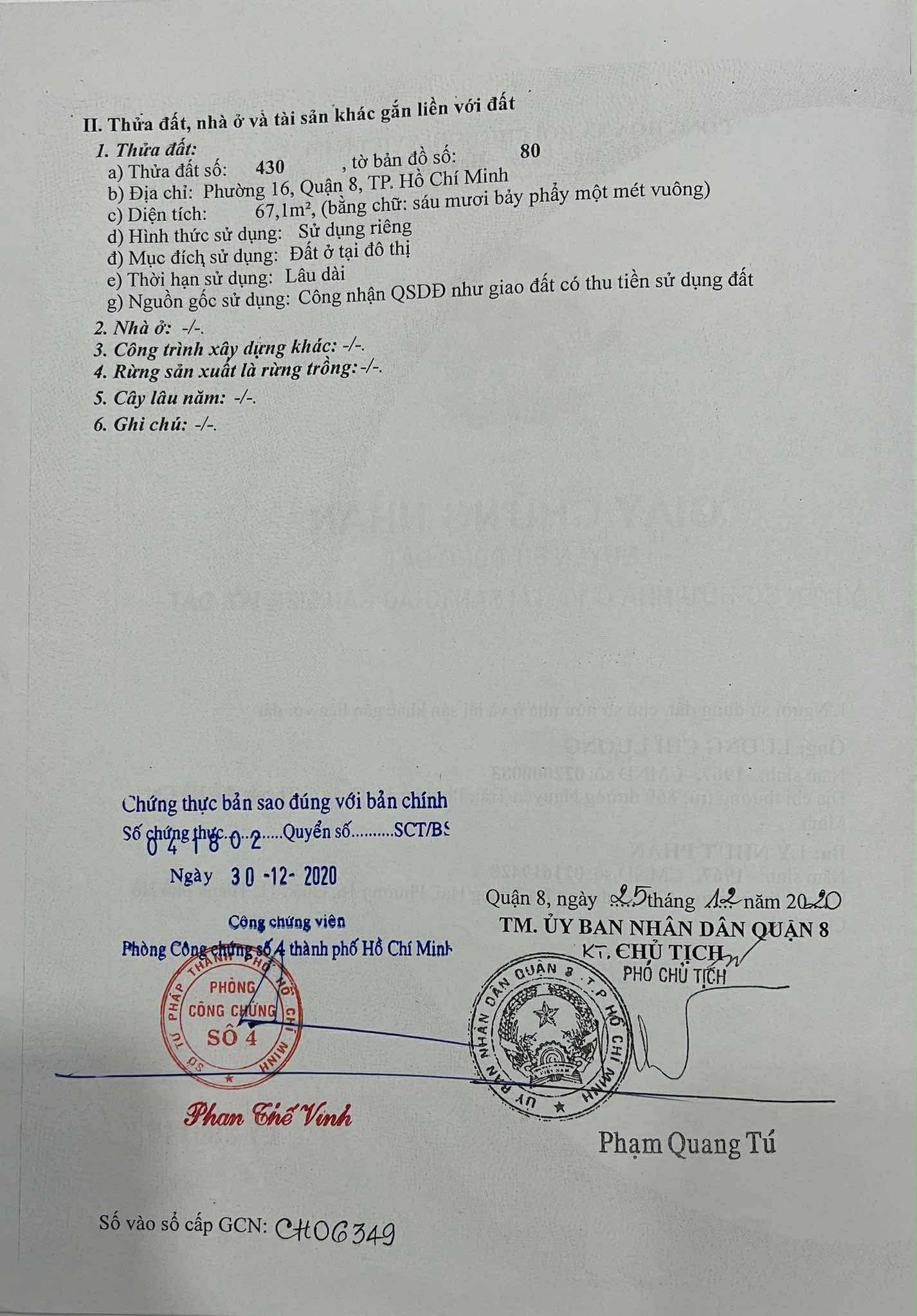100% THỔ CƯ HXH 6M ĐƯỜNG AN DƯƠNG VƯƠNG P.16 Q.8 DT67M2 GIÁ CHỈ 4.9 TỶ (CÒN TL)