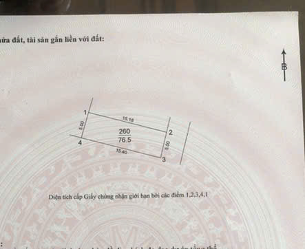 BÁN NHANH LÔ ĐẤT ĐẸP TẠI VÂN NỘI – ĐÔNG ANH  DT 76.5m², Mt 5m. Thế đất vuông vắn, dễ thiết kế xây dựng.