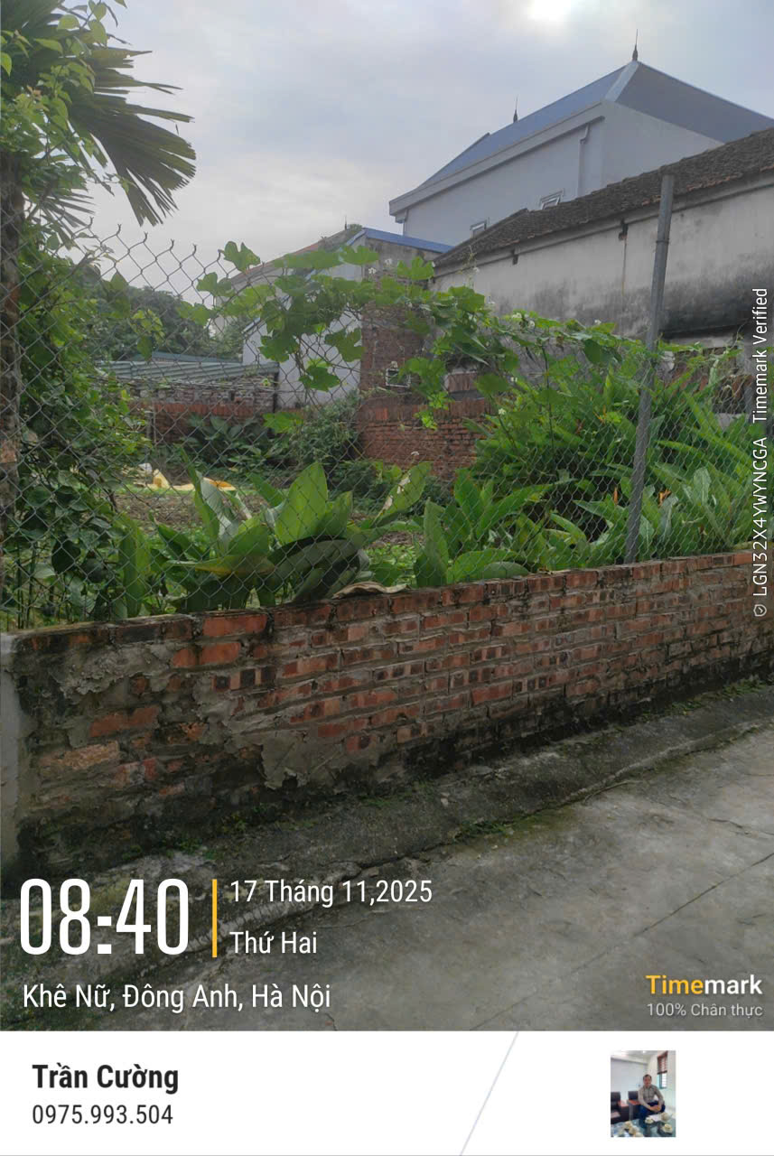 MỞ BÁN NHANH LÔ ĐẤT 88M2, MT 6M TẠI KHÊ NỮ, NGUYÊN KHÊ, ĐÔNG ANH. NGAY GẦN CV. ĐƯỜNG RỘNG 3,6M. GIÁ CHỈ 6,45 TỶ CÓ TL