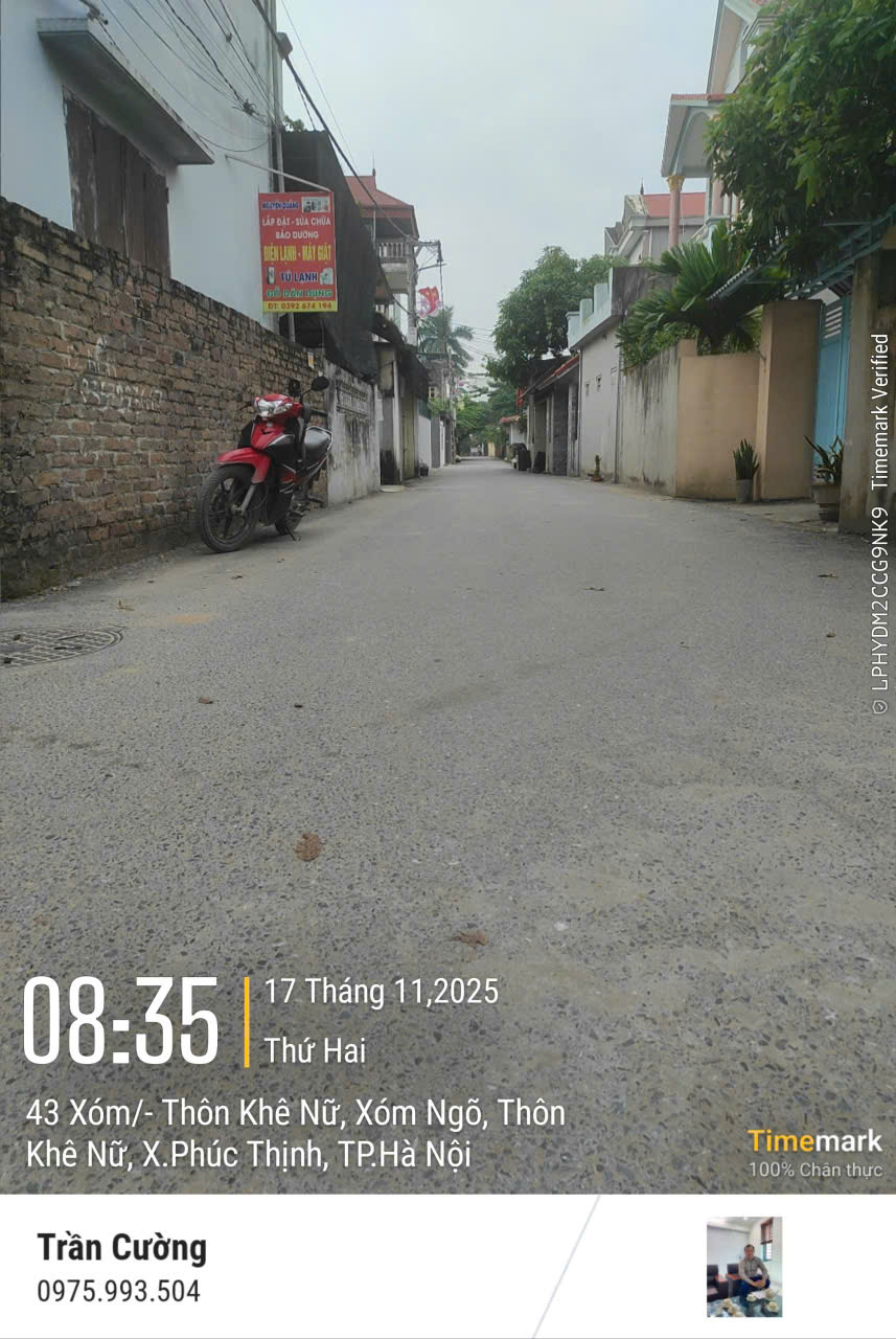 MỞ BÁN NHANH LÔ ĐẤT 88M2, MT 6M TẠI KHÊ NỮ, NGUYÊN KHÊ, ĐÔNG ANH. NGAY GẦN CV. ĐƯỜNG RỘNG 3,6M. GIÁ CHỈ 6,45 TỶ CÓ TL