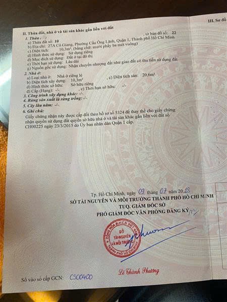Bán nhà đường Cô Giang