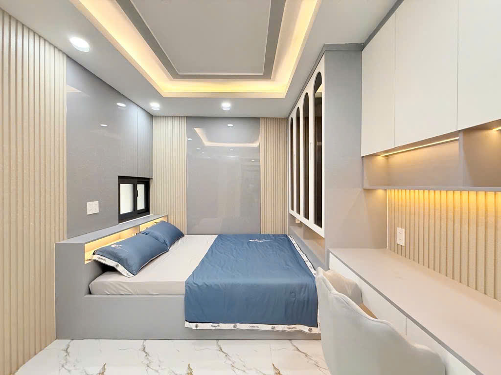 Mặt tiền đường Huỳnh Khương An P5, Gò Vấp - Ô tô ngủ trong nhà 45m2, 5 tầng, 4.4x9.5, 3 PN, 4 WC