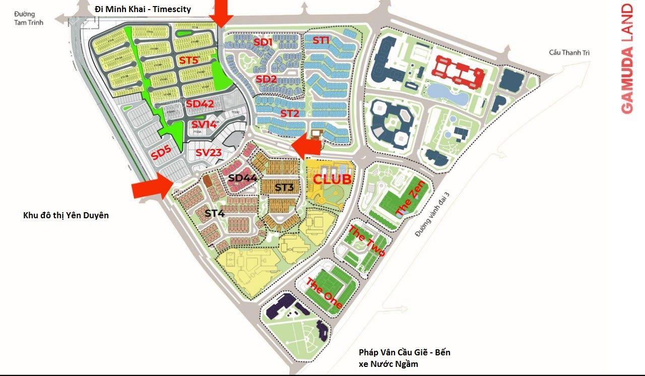 Bán biêt thự liền kề GAMUDA GARDEN, khu ST5 - 90m2