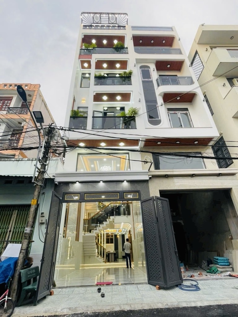 NHÀ 6 TẦNG MỚI – TRUNG MỸ TÂY 9 – Q.12 – 72M² (4×18M) – HẺM 2 Ô TÔ