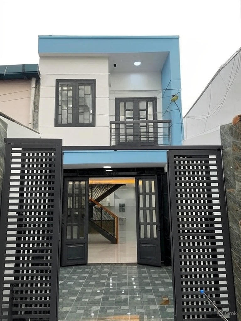 Chỉ nhỉnh 4 đồng nhỏ . Shr chính chủ Nhà mới 2T, 4x15, trung tâm Q.bình tân Kết cấu: 2pn, 2wc, ban công... Hẻm rộng 5m, ô tô ngủ trong nhà Trong bán kính 500m có chợ, trường học, siêu thị...đầy đủ tiện ích  Lh em tường xem nhà