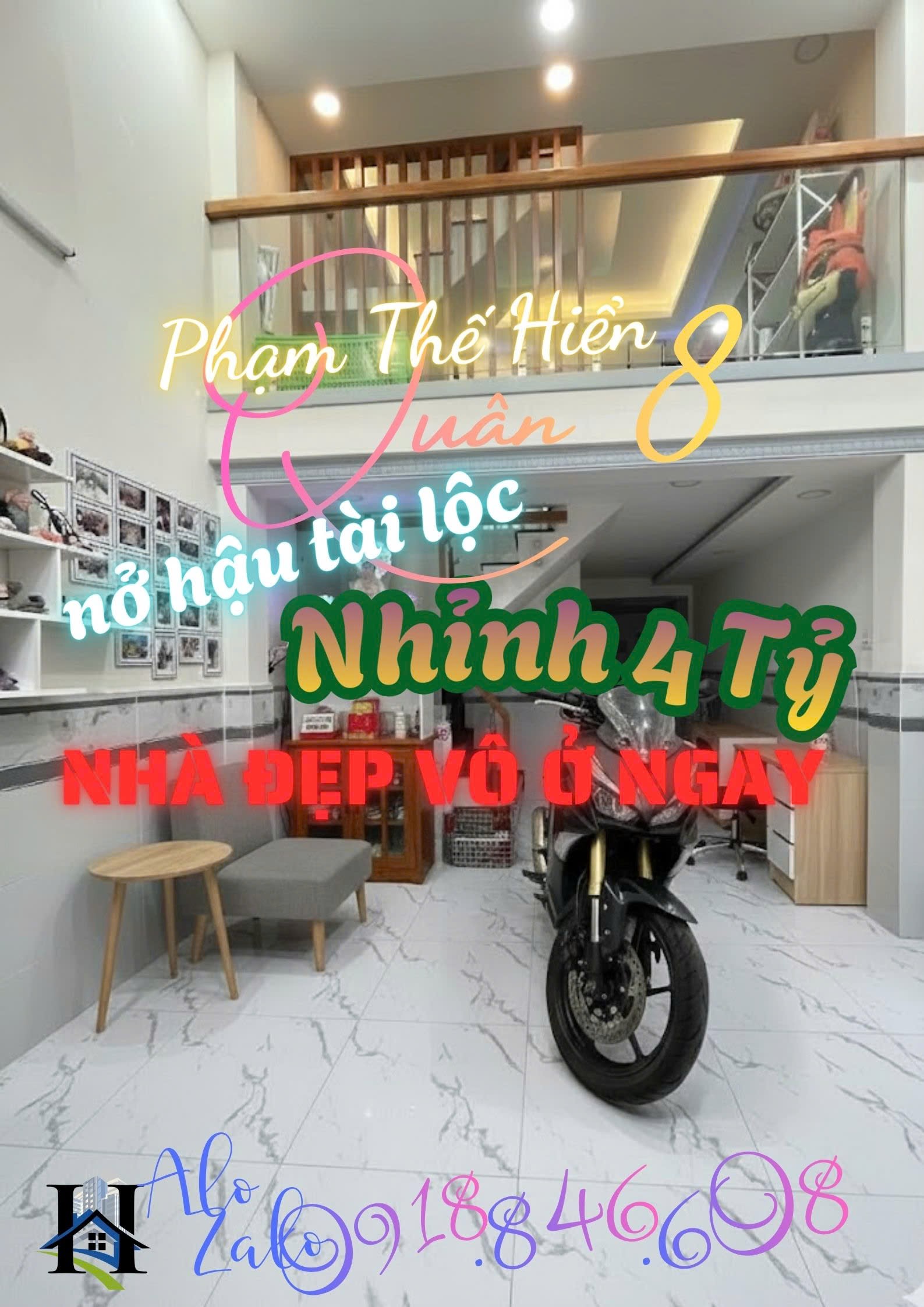SÁT MẶT TIỀN PHẠM THẾ HIỂN, 3 TẦNG NỞ HẬU, NHỈNH 4 TỶ, 3PN, NHÀ MỚI Ở NGAY, CẦN BÁN GẤP.