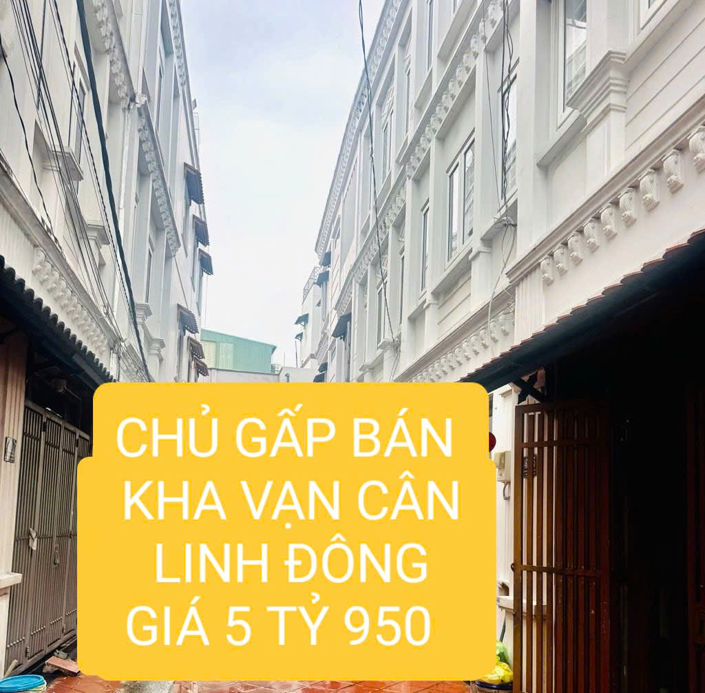 CHỦ NGỘP BÁN GẤP - NHA 2 LẦU KHA VÃN CÂN - LINH ĐÔNG 
HẺM ÔTO ĐẬU CỬA