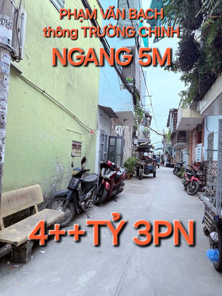 Hẻm ôtô. 35m2 với 3 phòng ngủ, đường PHẠM VĂN BẠCH, Q. Tân Bình