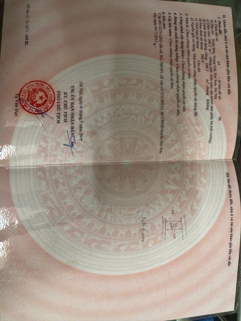 Bán nhà 3 tầng Xuân Sơn - 168m - MT 8m nở hậu - ô tô vào - Giá 5,2 tỷ