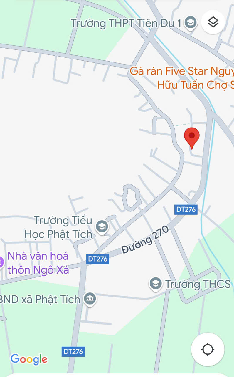 Bán đất lô góc tại Phúc Nghiêm, Tiên Du, Phật Tích, gần tỉnh lộ 276, 135m2, giá 3 tỷ 600 (~26tr/m2)