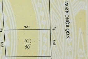 BẮC TỪ LIÊM - BÁN ĐẤT MẶT ĐƯỜNG KHU PHÂN LÔ - DT 50M - GIÁ 12,4 TỶ