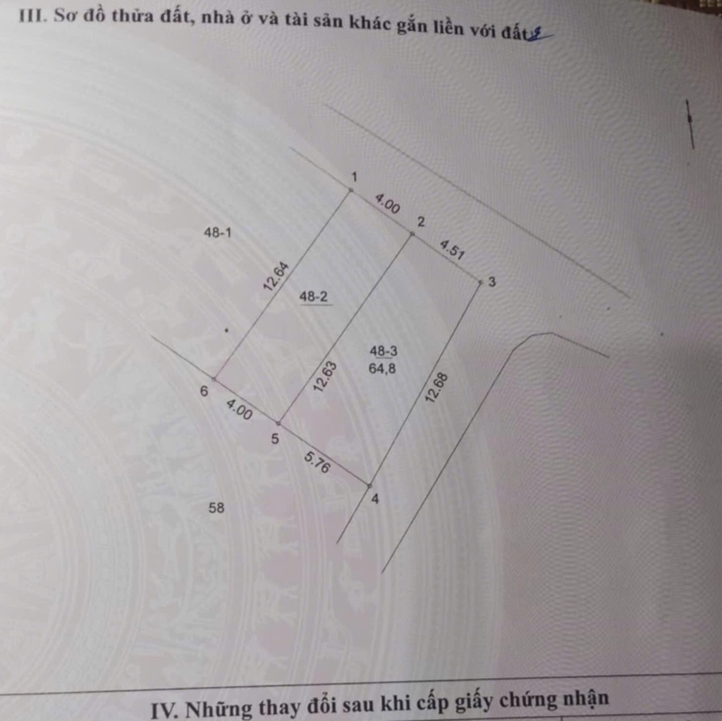 MUA BÁN NHÀ - HÀ THIÊN VŨ 61,7tr/ m2 - NHỈNH 4 TỶ – có ngay NHÀ 64.8m2 Yên Nghĩa, Hà Đông