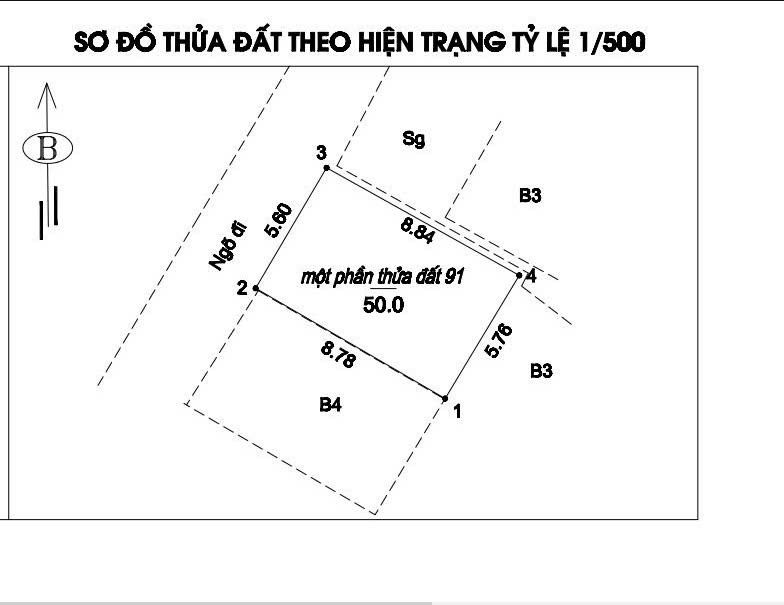 Cực Hiếm. Mảnh đất 50m2 Ô Tô vào đất. Giá 6.7 tỷ