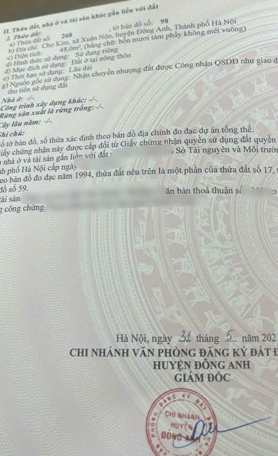 Bán lô đất tại Lỗ Giao Việt Hùng siêu đầu tư: SIÊU HỜI, CƠ HỘI ĐẦU TƯ HẤP DẪN