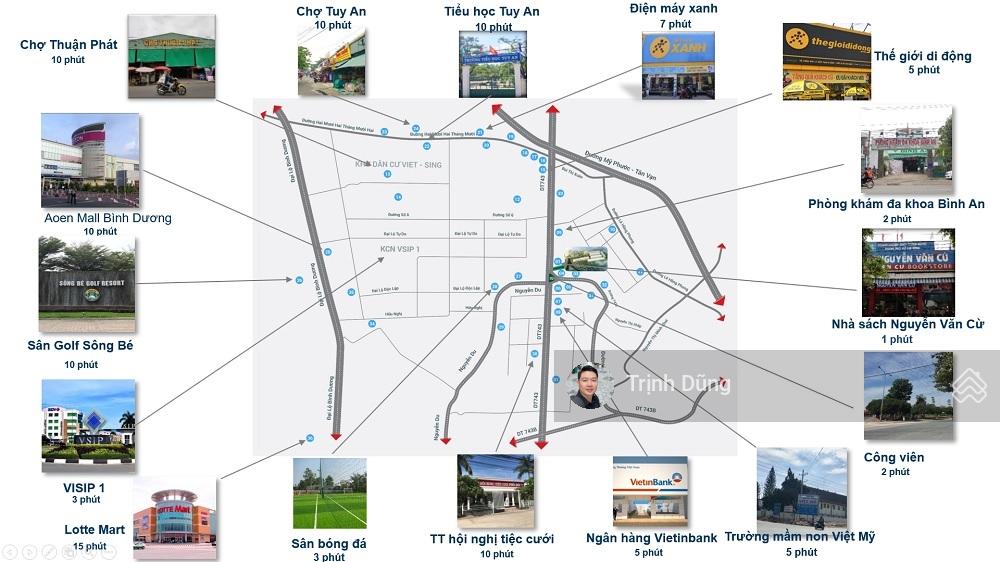 Duy nhất 1 lô góc đẹp thoáng mát nhất KDC Phúc Đạt Garden, gần BX Tân Đông Hiệp ngã 4 550