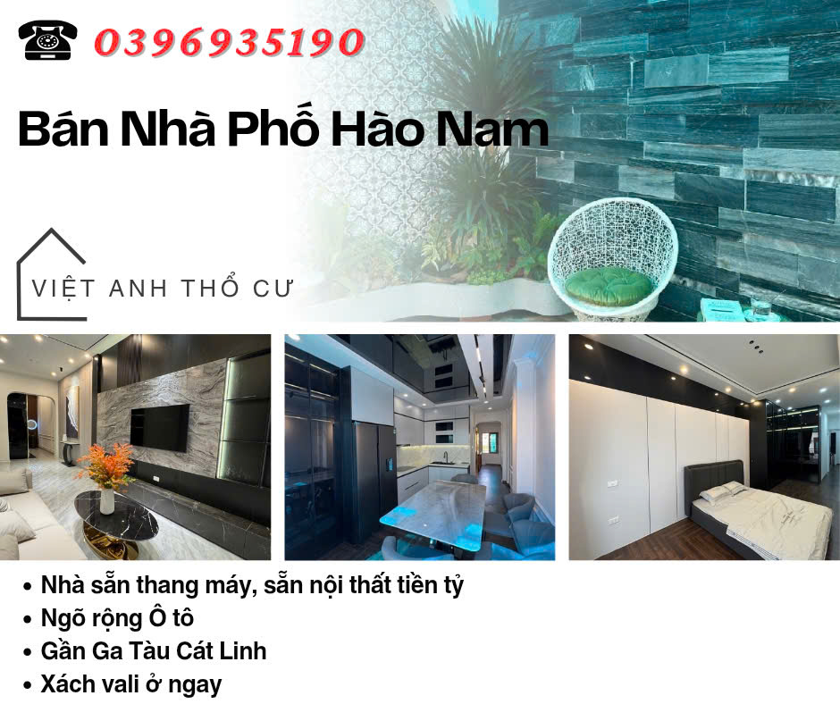 Bán nhà Hào Nam, 7 Tầng Thang Máy, Ngõ Ô tô, Giá: 13.7 Tỷ, Lh: 0396935190.