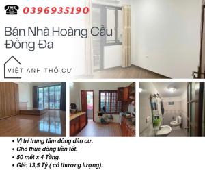 Bán nhà phố Hoàng Cầu, Siêu Phẩm Dòng Tiền, Gần Mặt Phố, 50mx4T, Giá: 13,5 Tỷ, Lh: 0396935190.