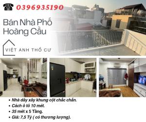 Bán nhà Phố Hoàng Cầu, Vị Trí Đắc Địa, Dân Xây Chắc Chắn, 35mx5T, Giá: 7.5 Tỷ, Lh: 0396935190