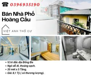 Bán nhà Phố Hoàng Cầu, Vị Trí Đắc Địa, Khung Cột Chắc Chắn, 35mx5T, Giá: 8.1 Tỷ, Lh: 0396935190.