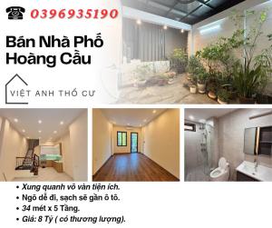 Bán nhà Phố Hoàng Cầu, Dân Xây Để Ở, Vị Trí Đẹp, 34mx5T, Giá: 8 Tỷ, Lh: 0396935190.