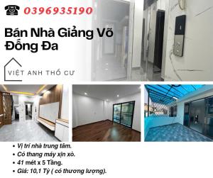 Bán nhà Phố Giảng Võ, Năm Tầng Thang Máy, Ba Gác Đỗ Cửa, 41mx5T, Giá: 10.1 Tỷ, Lh: 0396935190.