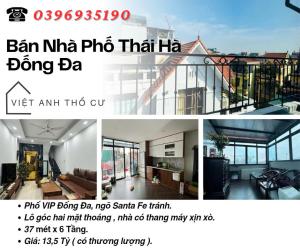 Bán nhà Phố Thái Hà_Nhà Full Nội Thất_Ngõ Huyndai Santa Fe Tránh_37mx6T_Giá: 13.5 Tỷ_Lh: 0396935190.