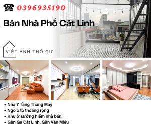 Bán nhà Phố Cát Linh, 7 Tầng, Thang Máy Xịn, Ngõ Ô Tô, Giá: 13.7 Tỷ, Lh: 0396935190.