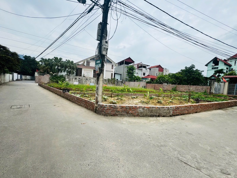 - Đất full thổ cư. Đất nằm ngay trên trục đường ô tô tránh nhau.- Đất lô góc, đã được xây quây tường mốc giới rõ ràng.