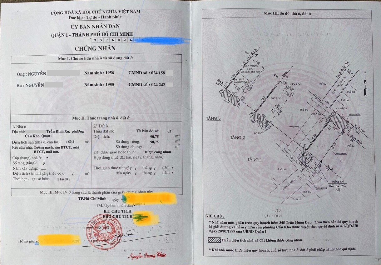 Nhà Hẻm 1 sẹc trung tâm Quận 1, có sẵn 10 Phòng ngủ, gần Bùi Viện