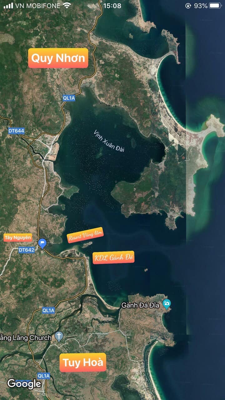 Bán đất thổ cư mặt biển Phú Yên giá đầu tư: *5tr/m2*