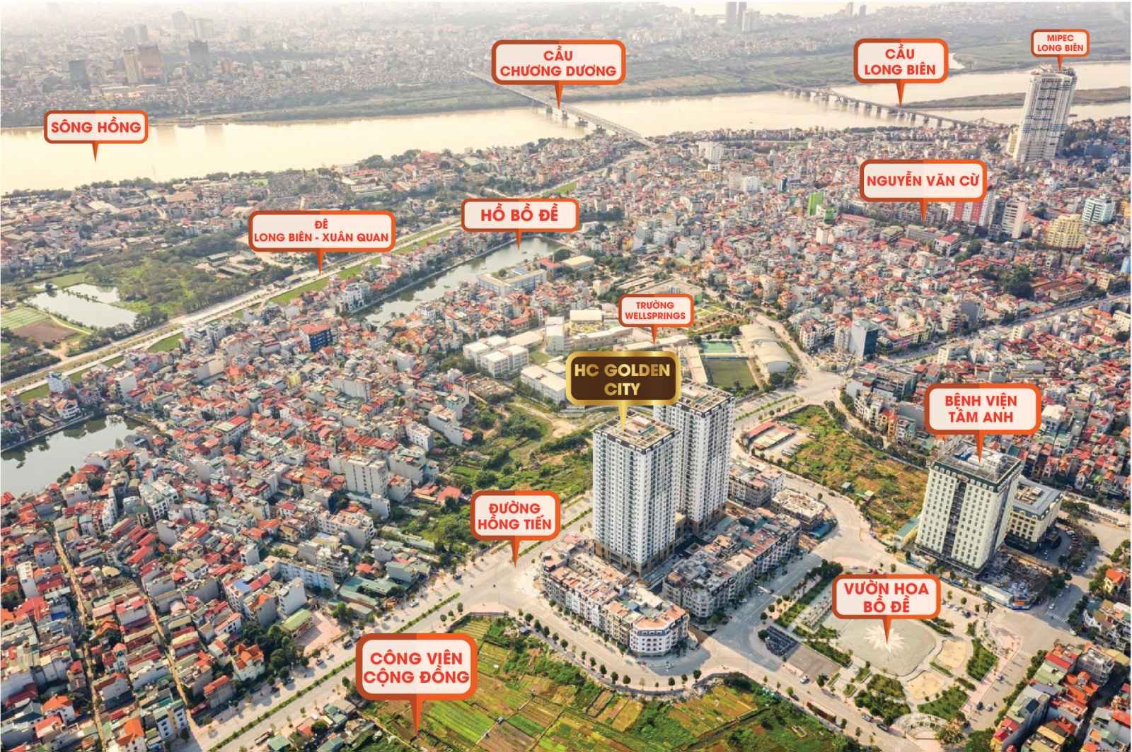 Bán căn hộ chung cư cao cấp nhất Long Biên, 2PN, 3PN, 4PN. Giá tổng từ 2,5 tỷ, có vay HTLS 0%